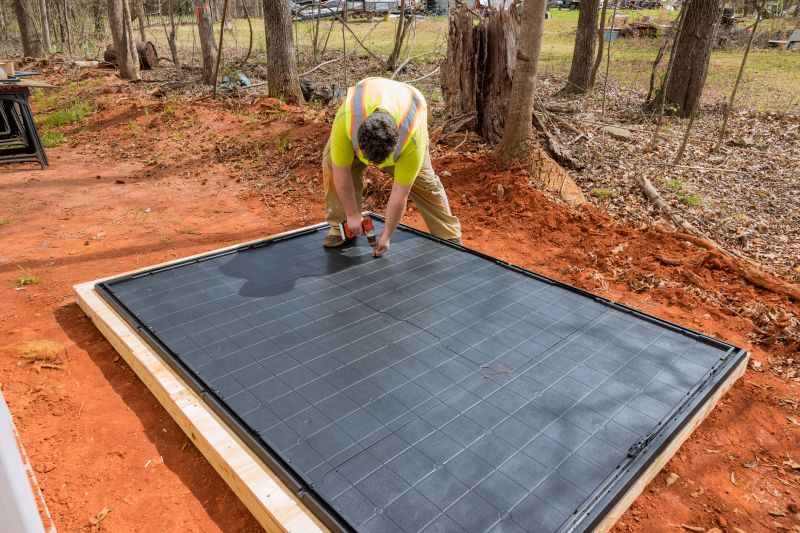 Black Mulch Installation