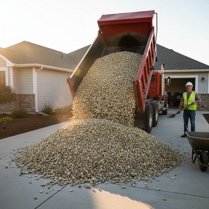 Decorative Gravel Delivery detail