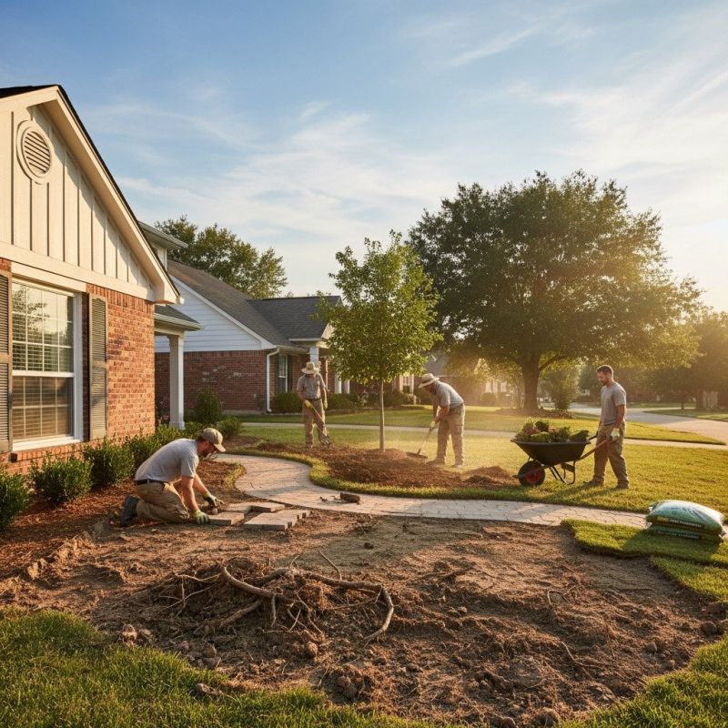 Lawn Landscaping detail
