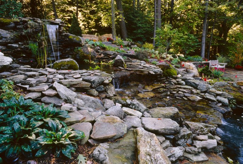 Pond Waterfall Construction