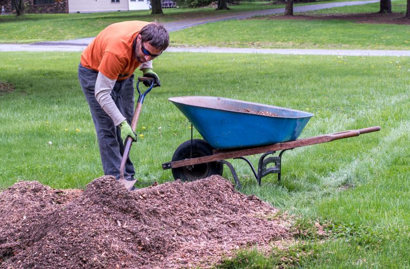 Shredded Mulch Installation